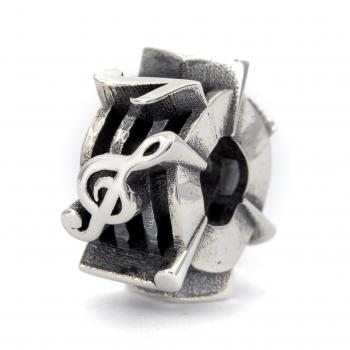Music Spacer - Elfbeads Silver